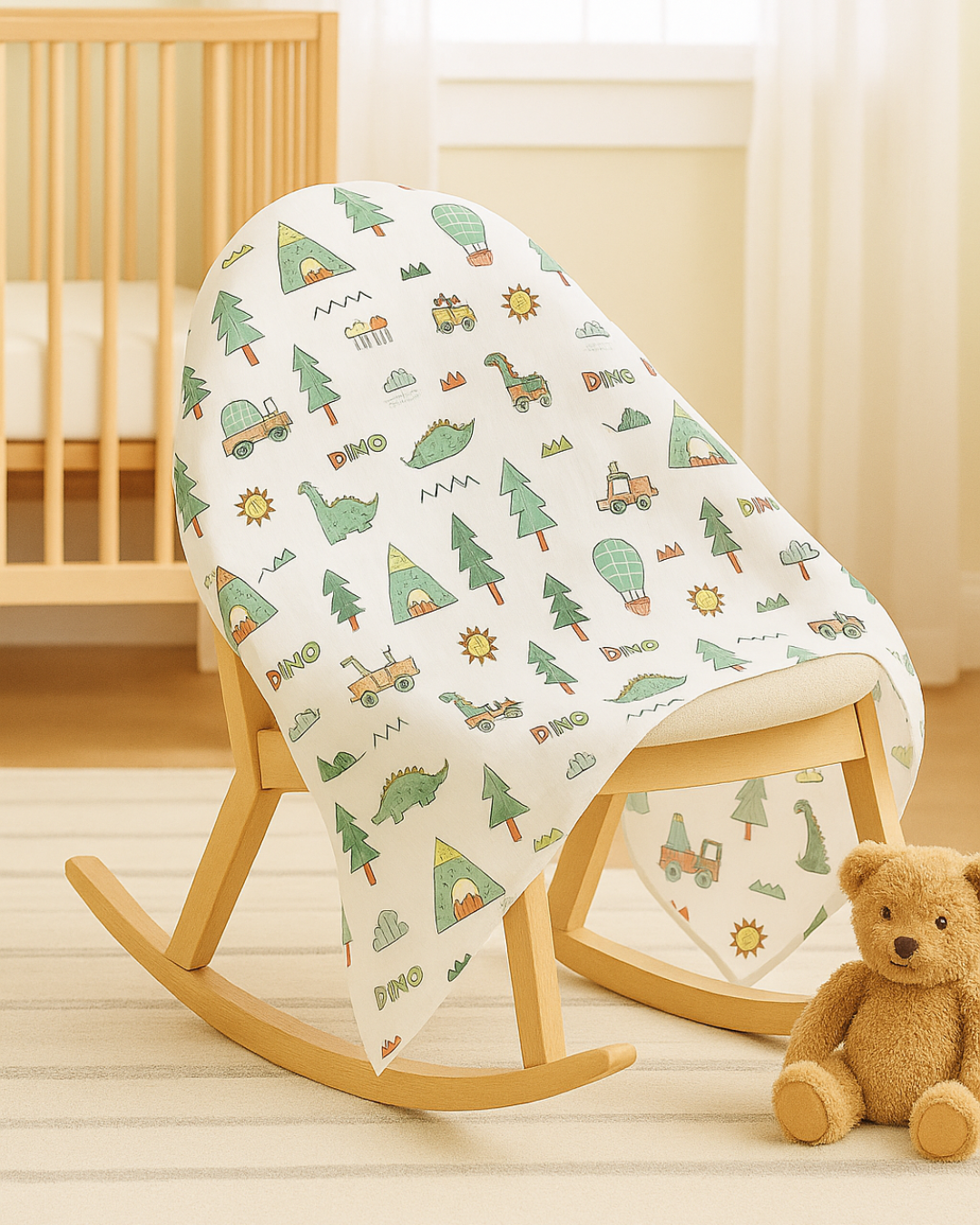 4-Pack Cotton Muslin Swaddle Baby Blanket
