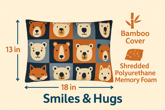Toddler Pillow, 13 x 18 inches – Perfect for Kids’ Sleep & Travel (Pets)